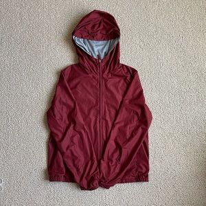 Windbreaker jacket in burgundy Size Small